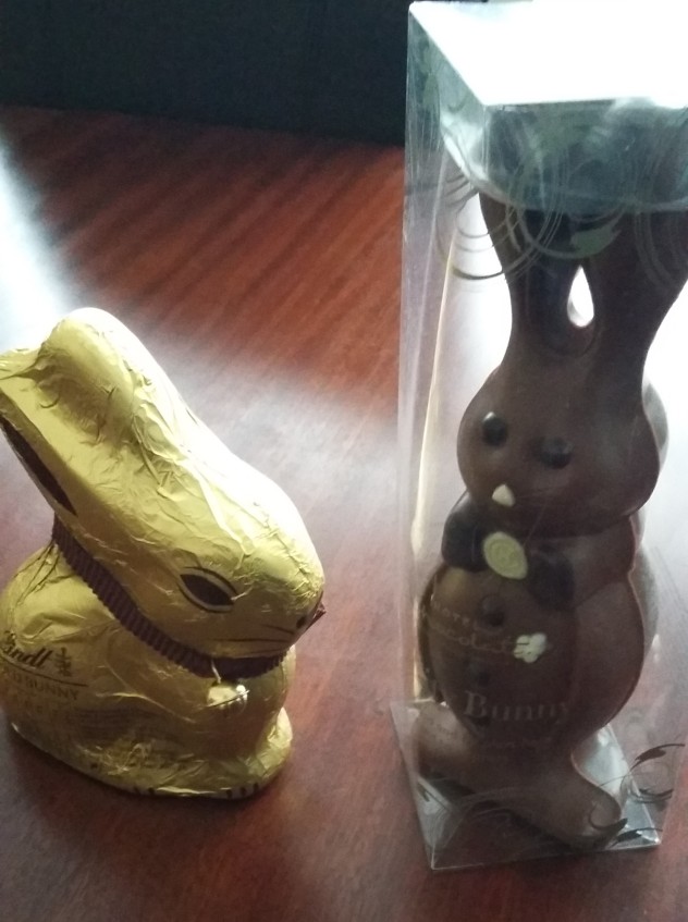 Easter bunnies from my mum and sister :)